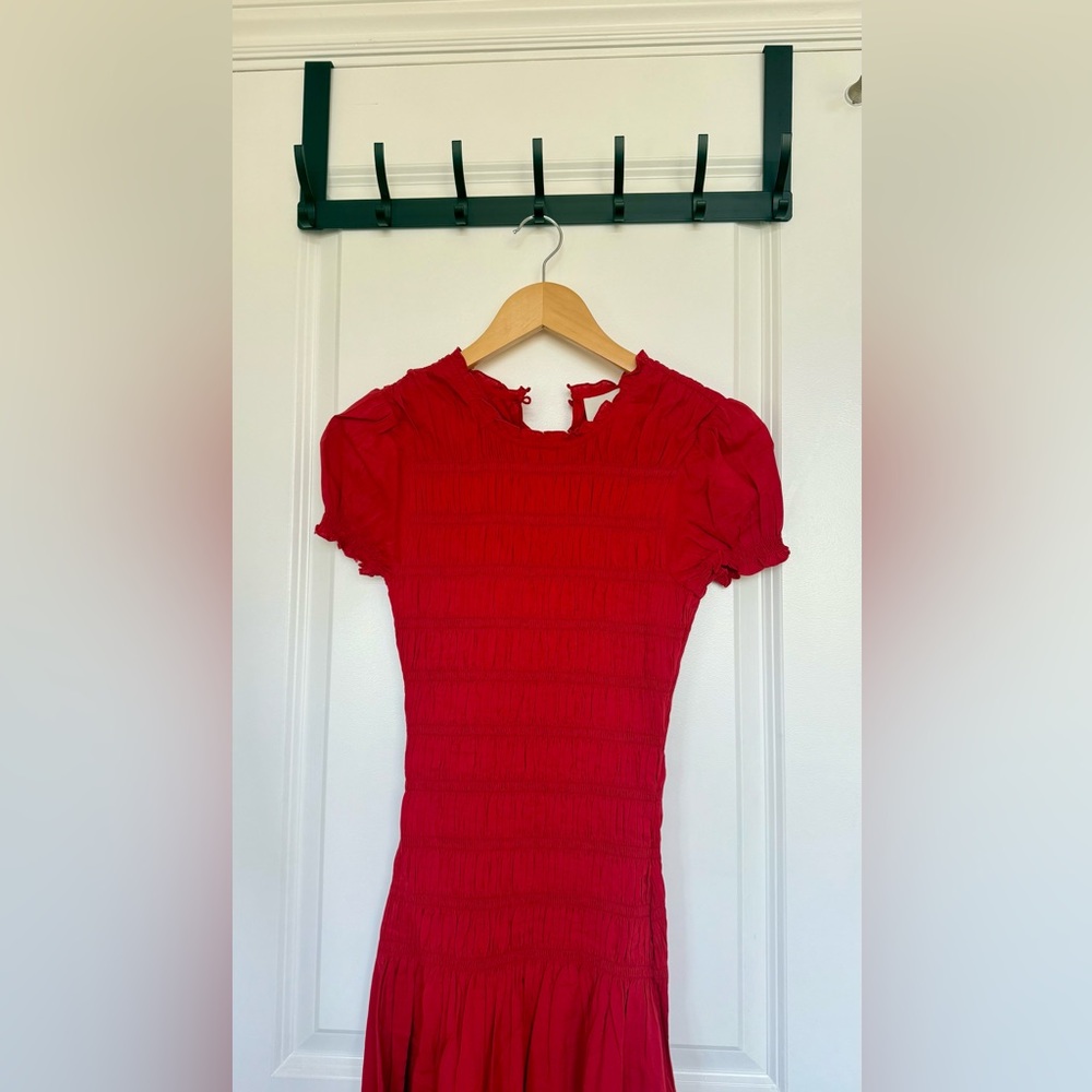 Reformation Kiria Dress in Lipstick Red. Brand new without tags, never worn. - Picture 10 of 16